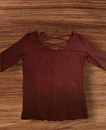 Blouse Bershka Bordeau
