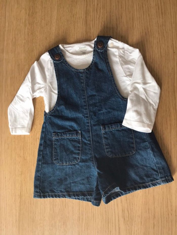 Ensemble combi short et haut manches longues