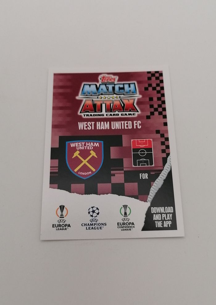 Carte Match Attax 2023-24 Maxwel Cornet n°115 West Ham United FC. - photo numéro 3