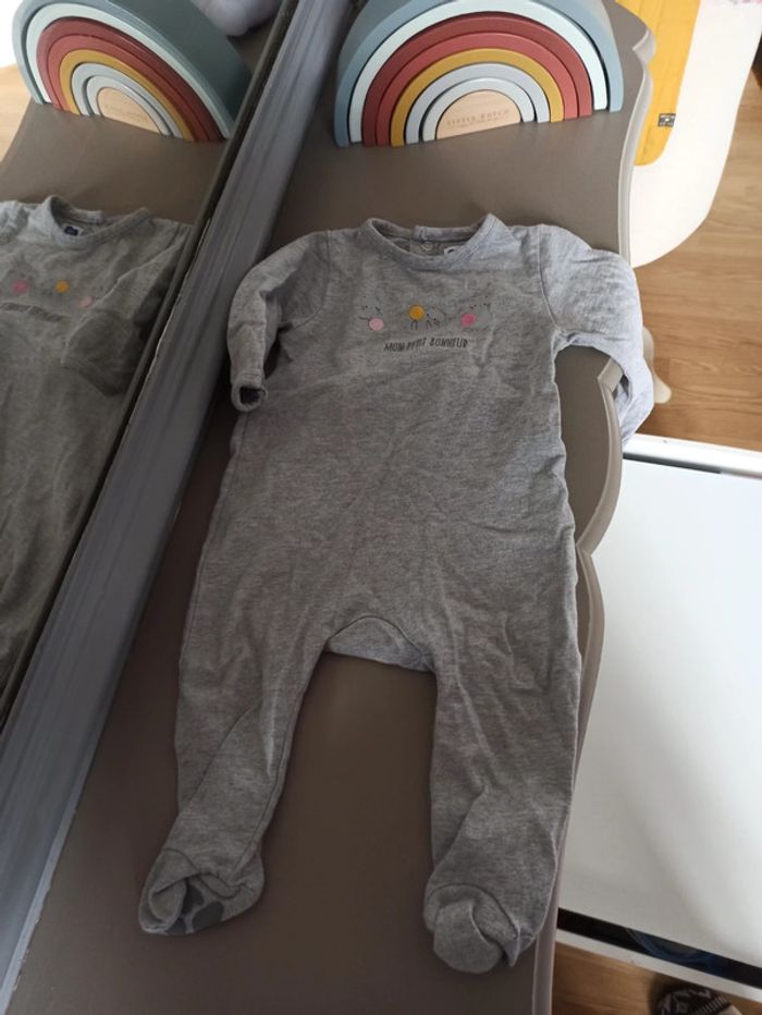 Pyjama gris chatons 6 mois Mots d'enfants - photo numéro 2