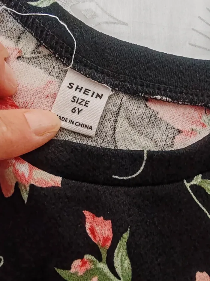 Ensemble legging + haut fleuri 6 ans - photo numéro 4