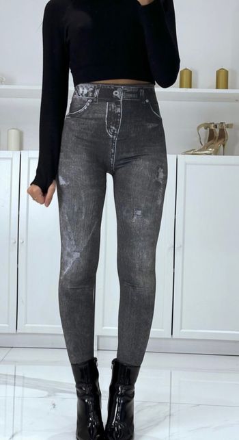 Legging imitation jean