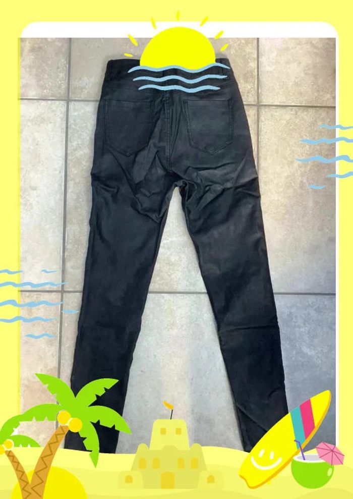 Pantalon noir skinny imitation cuir S 36 Redial Premium Denim Collection - photo numéro 4