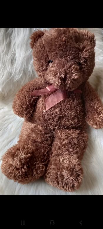 Doudou peluche ours brun- 46 cm - Aubert