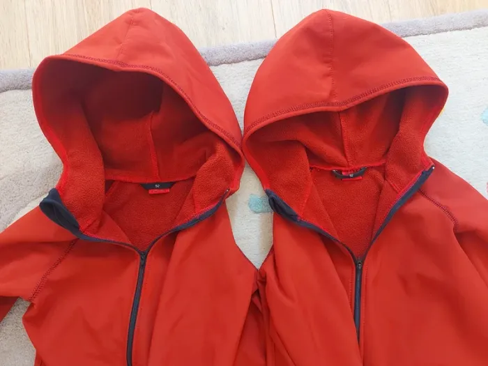 2 combinaisons softshell IELM 92cm marron brique manches marinière - photo numéro 2