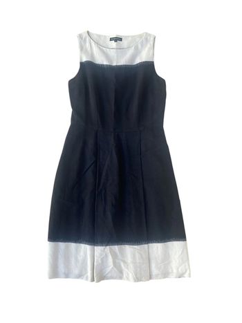 Robe sans manches noire et blanche Rajesh Pratap Singh taille M