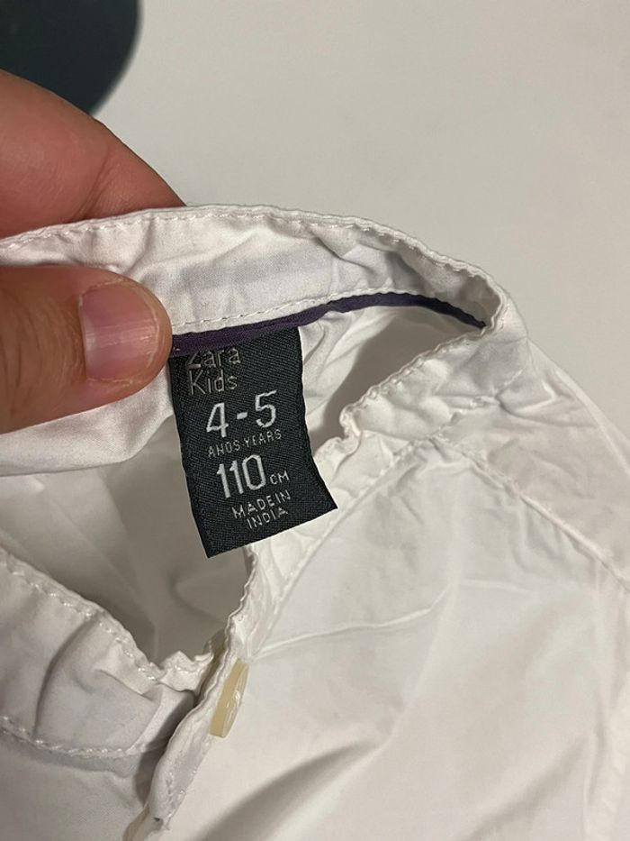 Chemise blanche Zara kids - photo numéro 5