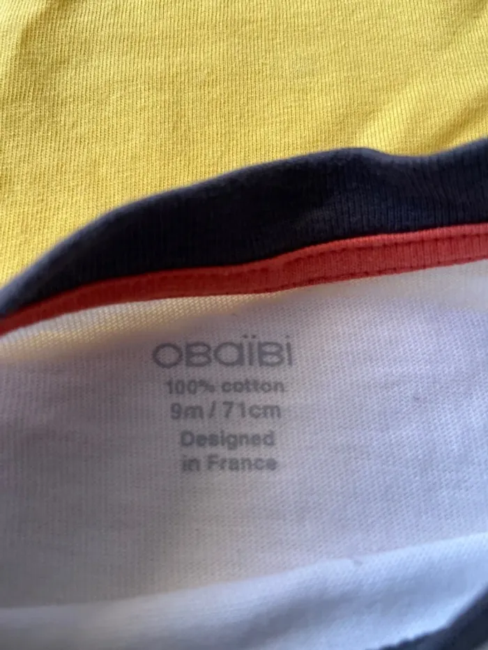 Lot de 4 t-shirt 9 mois été - photo numéro 2