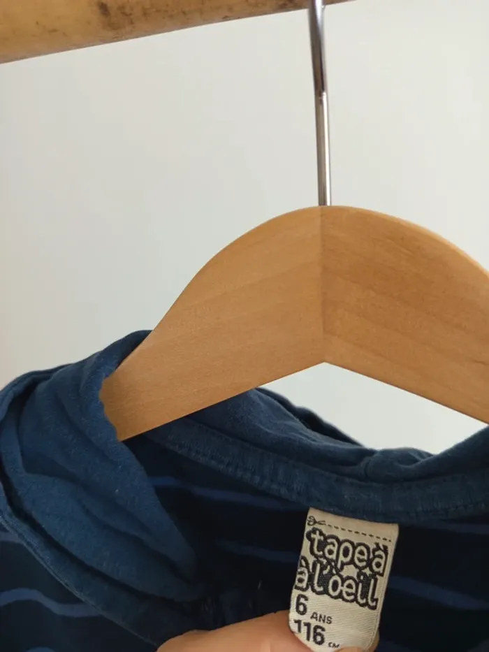 Sweat léger à capuche Tape à l'oeil 6 ans - photo numéro 2