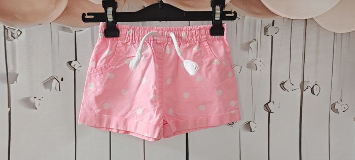 Short rose pois blancs Tex Baby bébé fille 6 mois - photo numéro 2