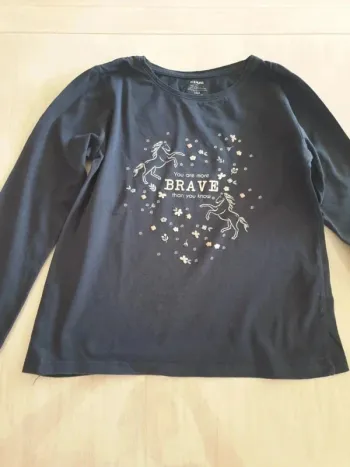 Tee shirt manches longues Kiabi
