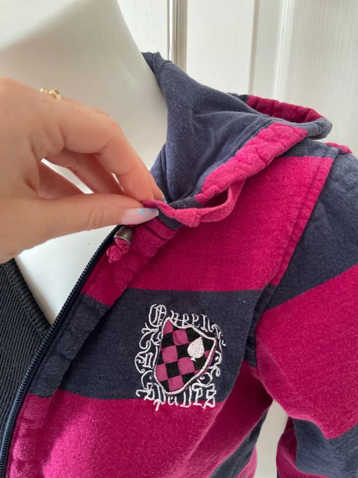 Gilet a capuche et à rayures - photo numéro 7