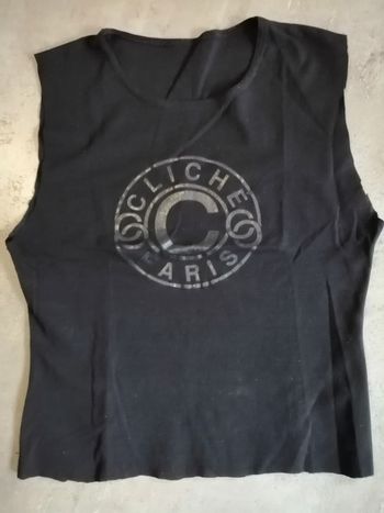 Top noir sans manches