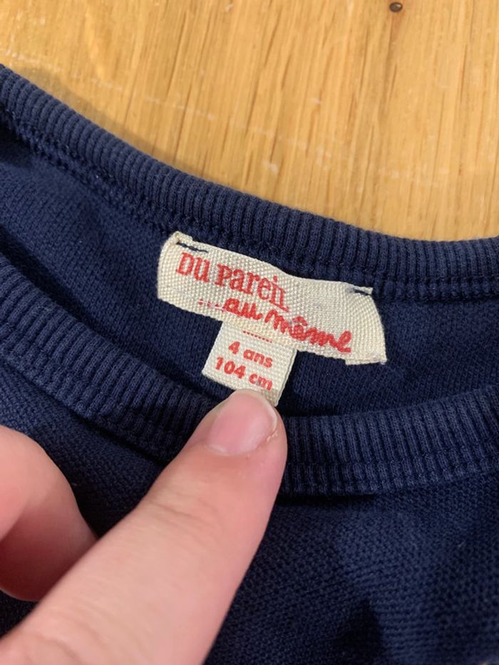 Pull Du pareil au même 4 ans - 104 cm - photo numéro 3