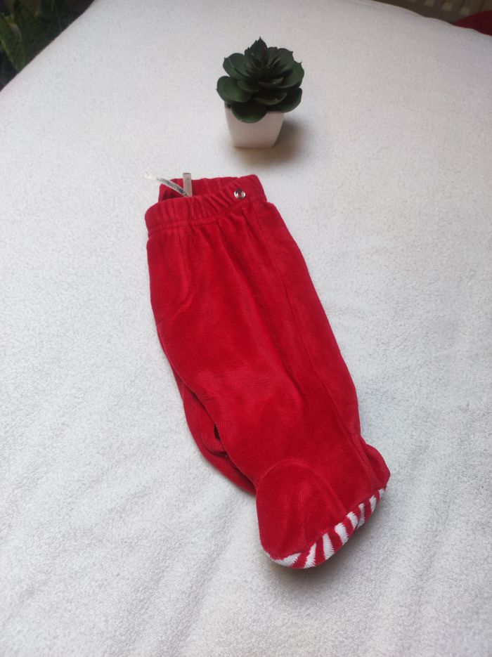 Pantalon de pyjama velours rouge - Taille 1 mois - Orchestra