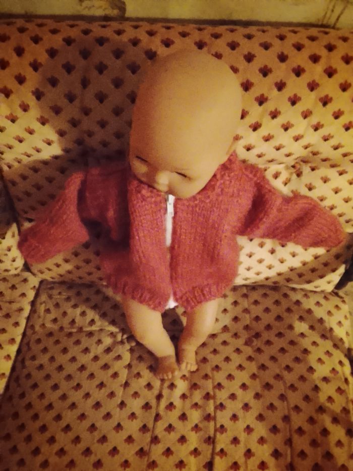 Veste fille 12 mois fait main