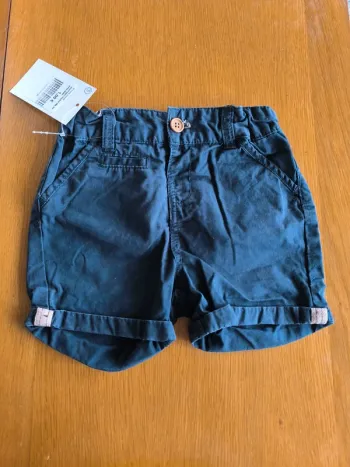 318760 short bleu marine fille 24 mois kiabi