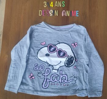 Tee-shirt Snoopy 3/4 ans