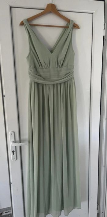 Robe de cérémonie vert sauge demoiselle d’honneur