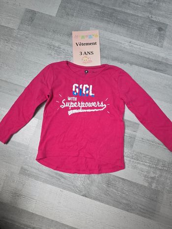 Tee shirt manche longue fille