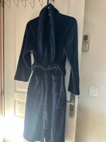 2 peignoir bleu blanc taille S/M