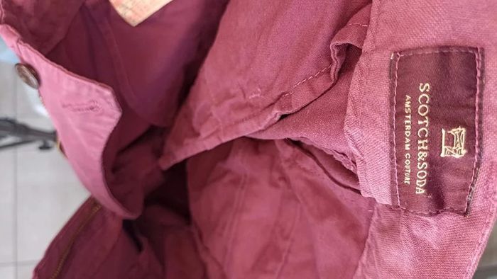 Chino Scotch & Soda bordeaux taille W30 | Fr 40 - photo numéro 4