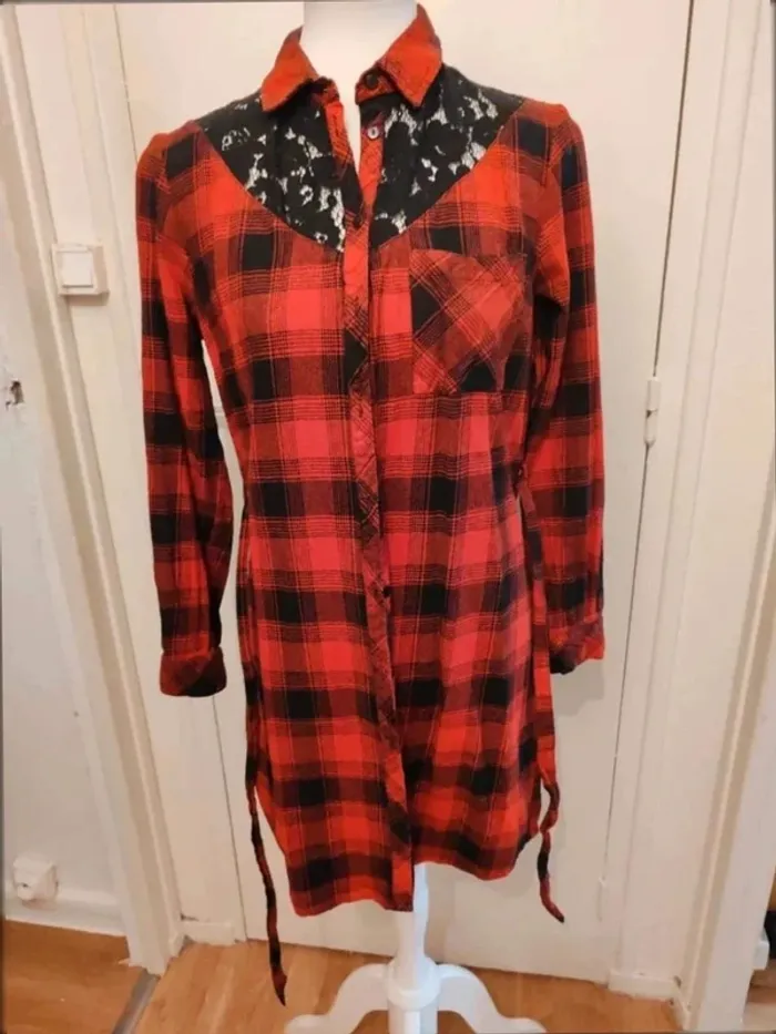 Chemise robe à carreaux Lola Paris taille 40
