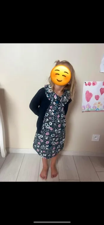 Magnifique robe légère fluide gemo fleuries 5 ans idéal rentrée des classes