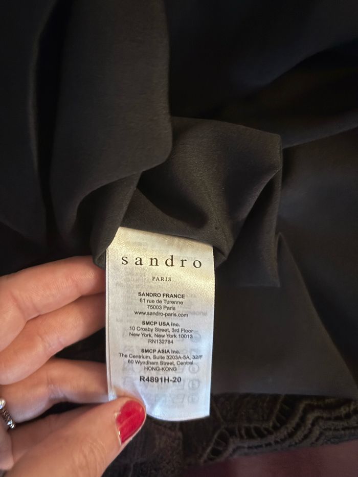 Robe Sandro noir taille 36/38 - photo numéro 6