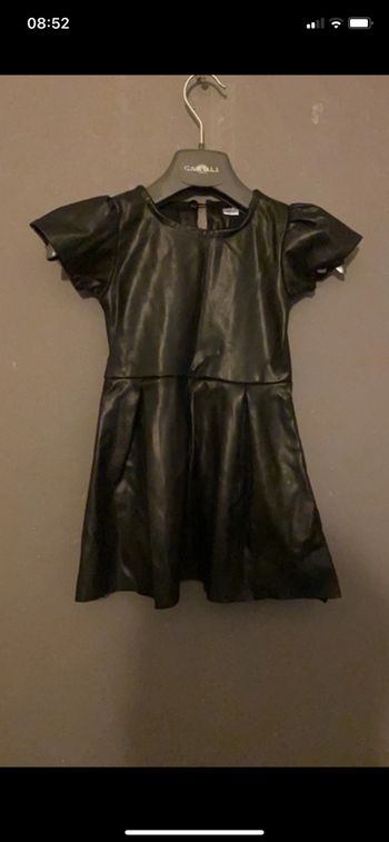 Robe simili cuir fille