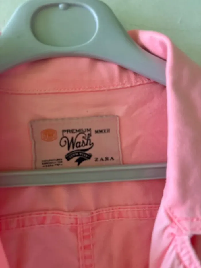 Veste jeans rose - photo numéro 4