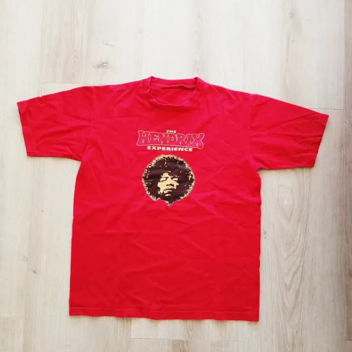 The Hendrix Experience T-Shirt Rock Music Rouge Homme Exclusif Collection (Taille L) - photo numéro 2