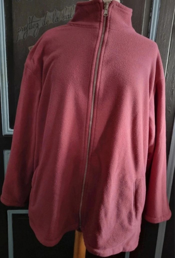 Veste polaire zippée réversible taille 54 - photo numéro 2