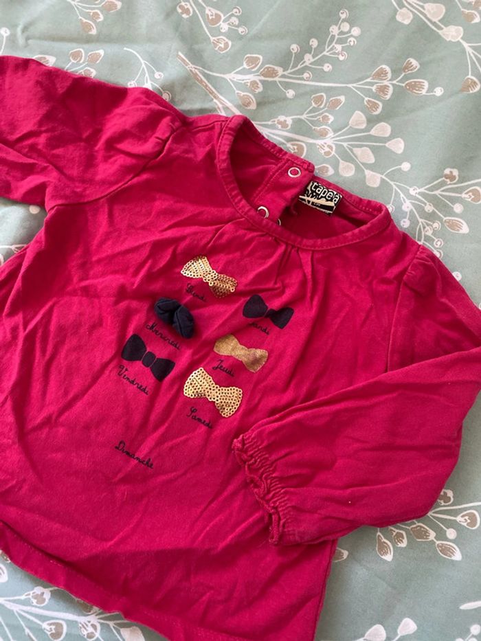 T-shirt manche longue taille 9 mois - photo numéro 3