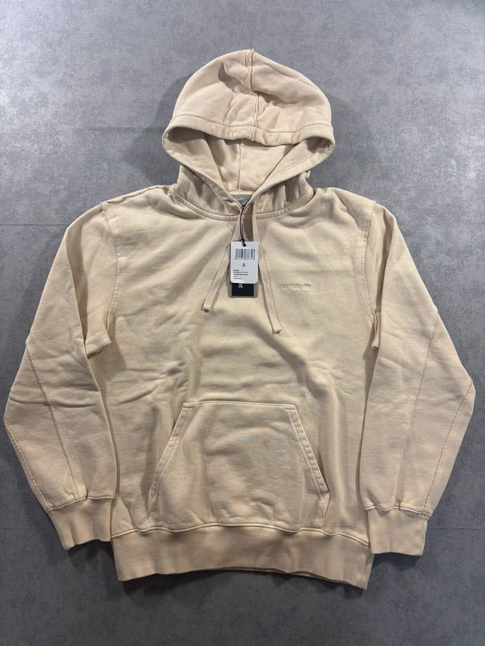 Pull à capuche Carhartt / Hooded Marfa Sweat Beige Taille S neuf avec étiquette