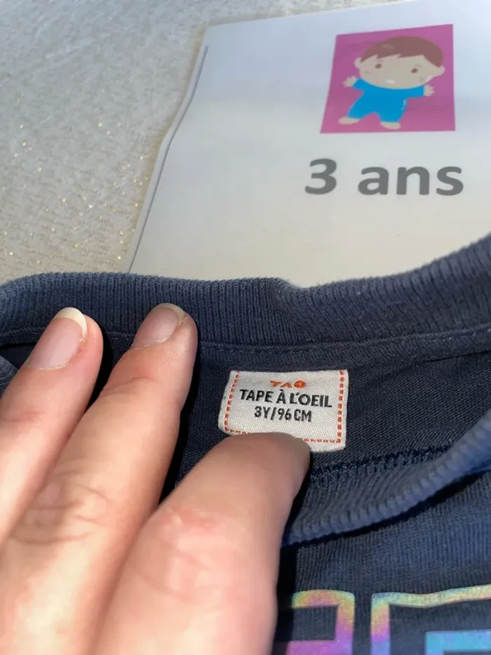 Tee shirt sweat Tao 3 ans - photo numéro 3