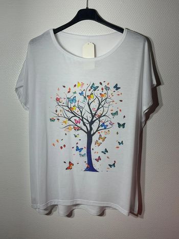 T-shirt « arbre » femme taille (38-46)- just me - neuf avec étiquette