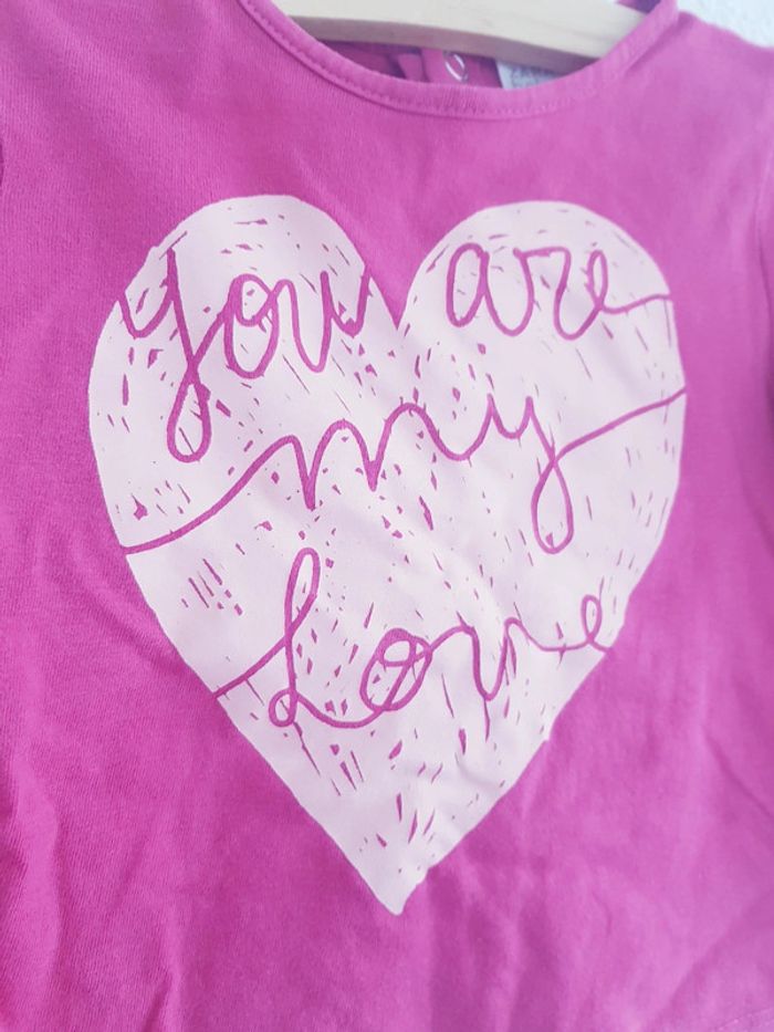 Zara - Tee-shirt manches longues, col rond (9 mois) - photo numéro 3