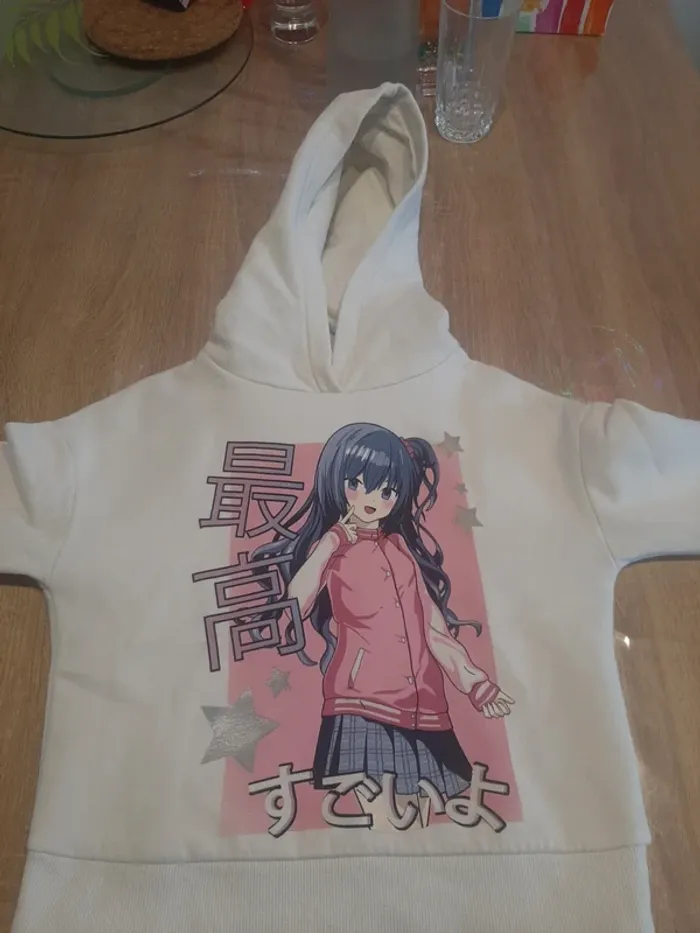 sweat à capuche fille