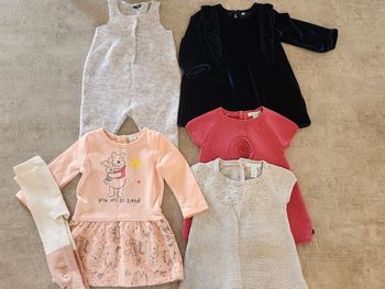 Lot vêtements d hiver  pour fille 6 mois en très bon état