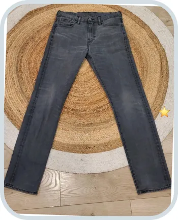 Jean Levi's 522 Homme – Gris Foncé – W30 L34 FR 38 – Coupe Slim – Très Bon État