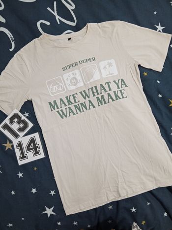 T-shirt "crème - super duper" _ T.13/14 ans