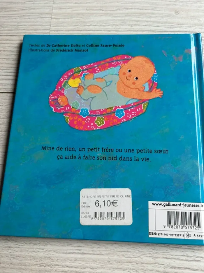 Livre Catherine Dolto Attendre un petit frère ou une petite sœur - photo numéro 2
