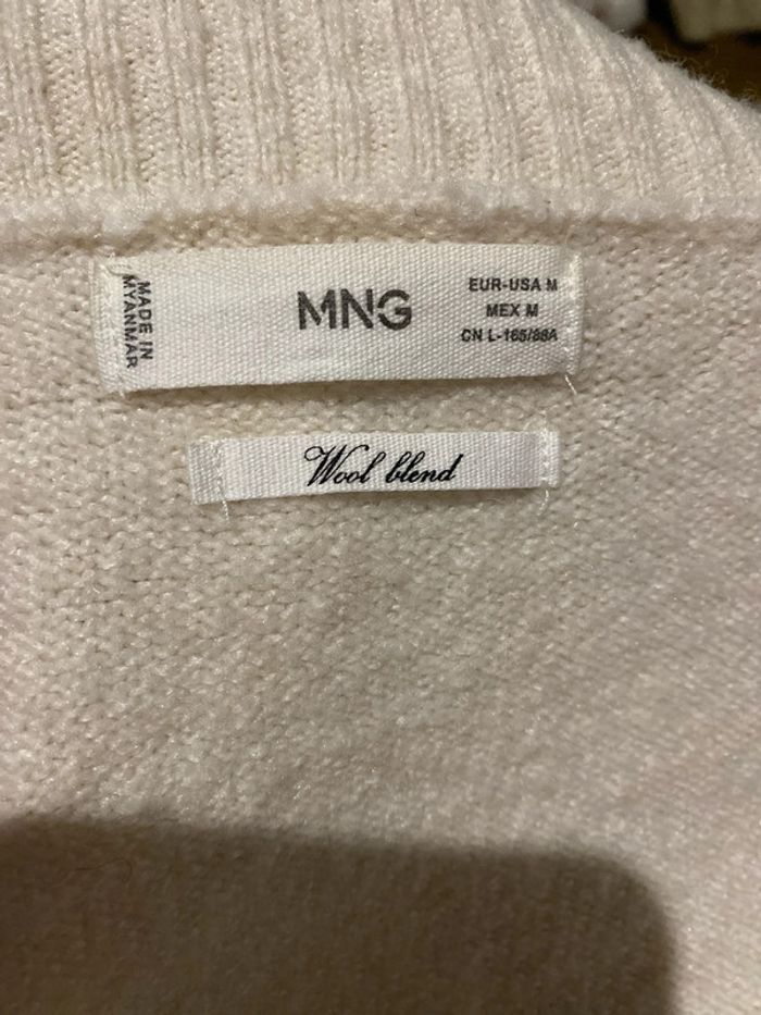 Superbe Pull Col Roulé Crème  Ample Taille M Et Plus - photo numéro 12