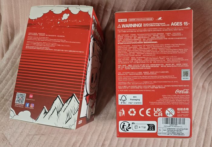 Peluche Popmart labubu coca cola - photo numéro 3