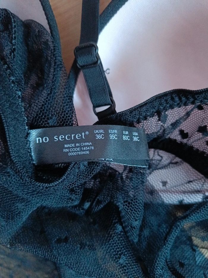 Nuisette noire dentelle 95C (95 C) - photo numéro 15