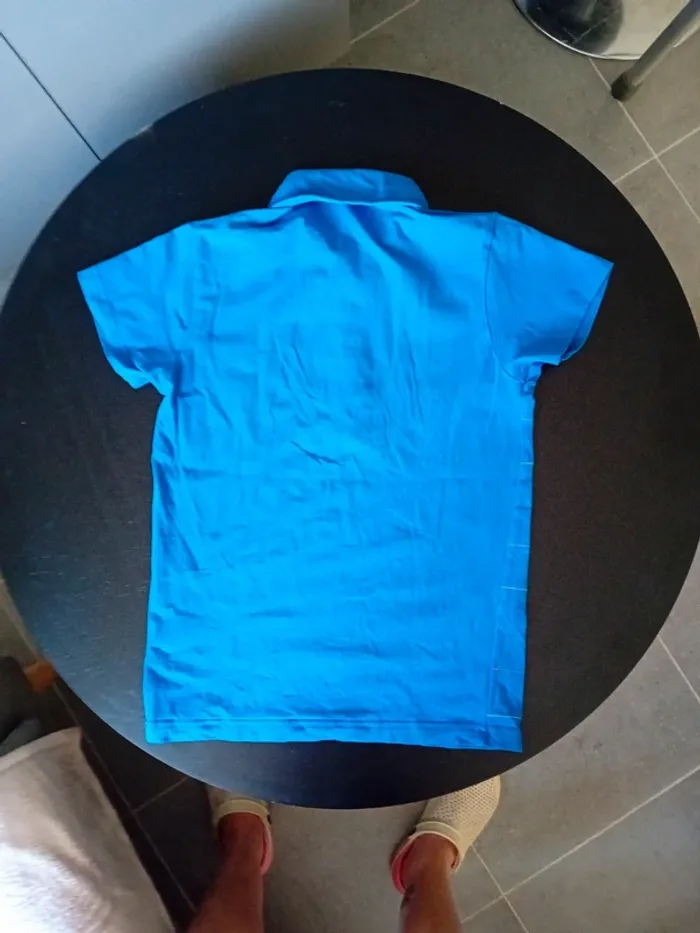 Polo à impression  bleu taille S - photo numéro 4