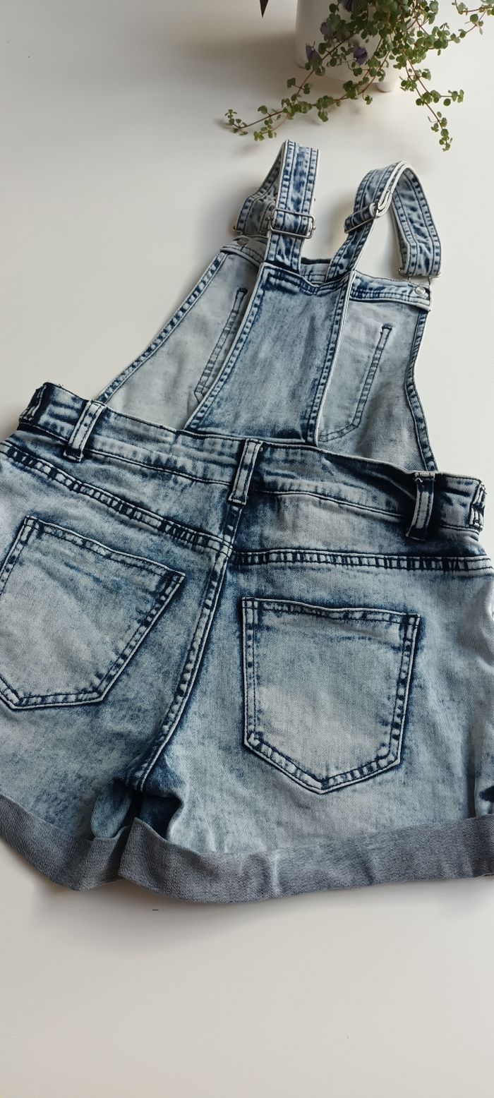 Combishort  en jean - photo numéro 4