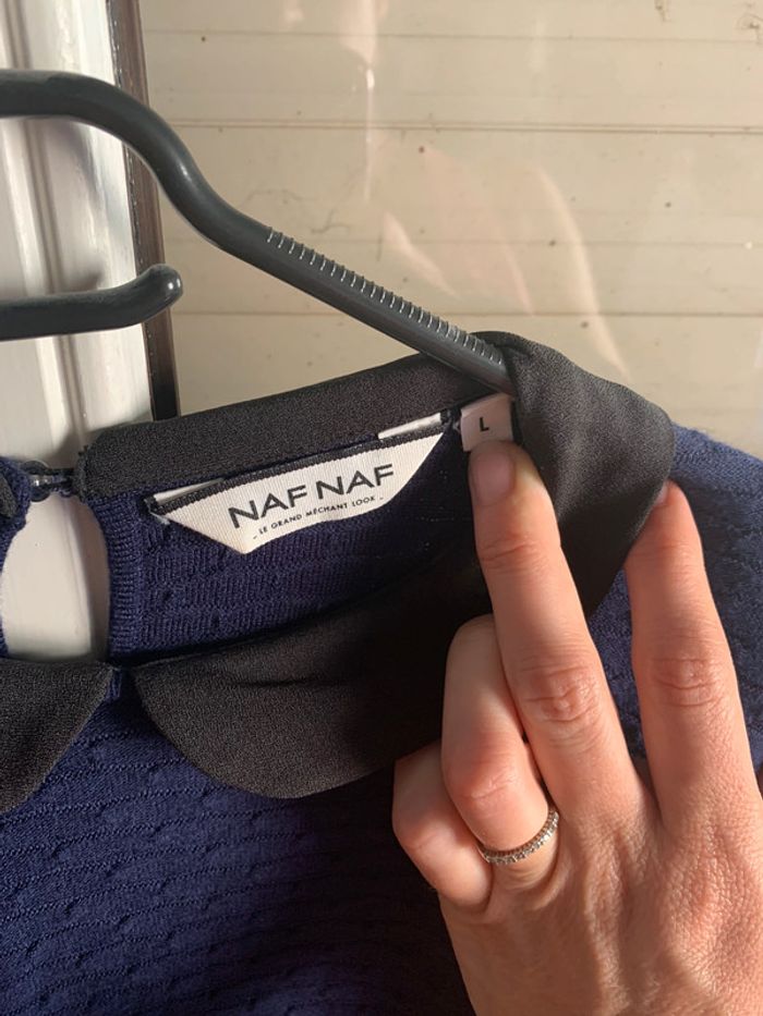 Pull bleu marine Naf Naf - photo numéro 2