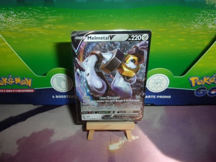 Pokémon - melmetal V 43 pokemon go ultra rare full art image brillante